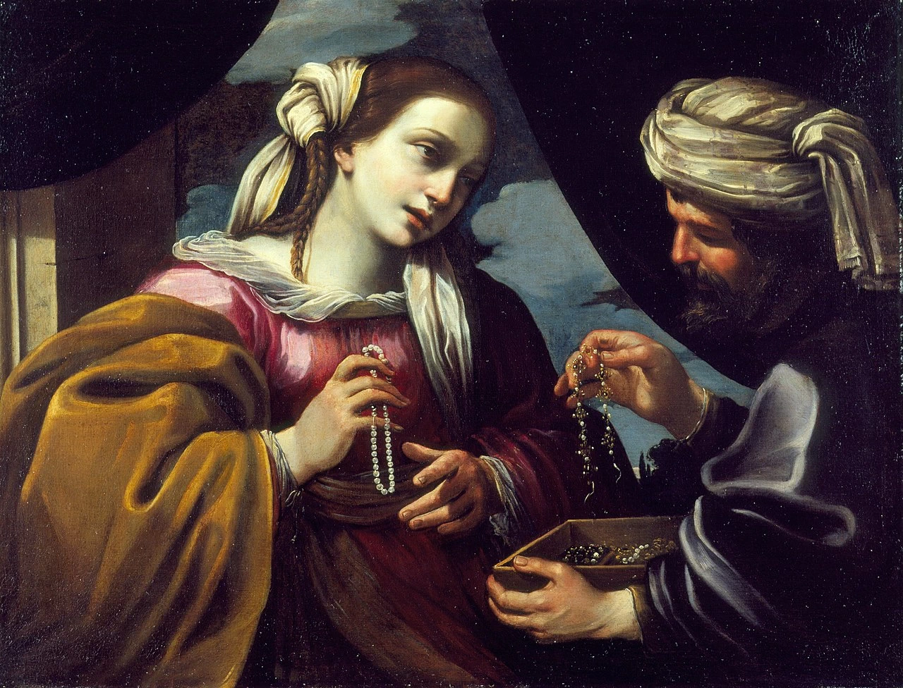 Rebecca riceve doni da Eliezer - Musei Civici , Pesaro